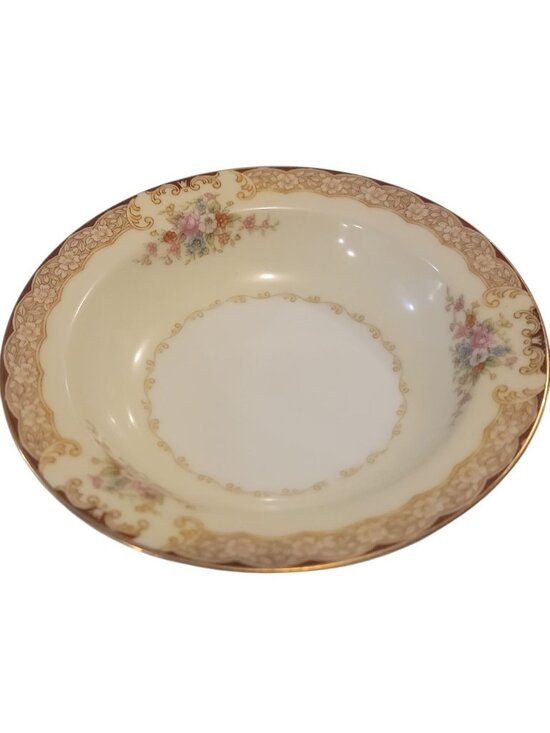 Noritake Other - Noritake N30 Fruit Bowl Occupied Japan 1947 Vtg Rare Ivory White Floral 5.5"